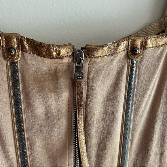 Vintage Dolce & Gabbana F/W 2007 Silver Zipper Dress sz 46 - Picture 12 of 16